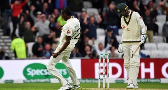 Archer takes six as Australia all out for 179 in third Ashes Test