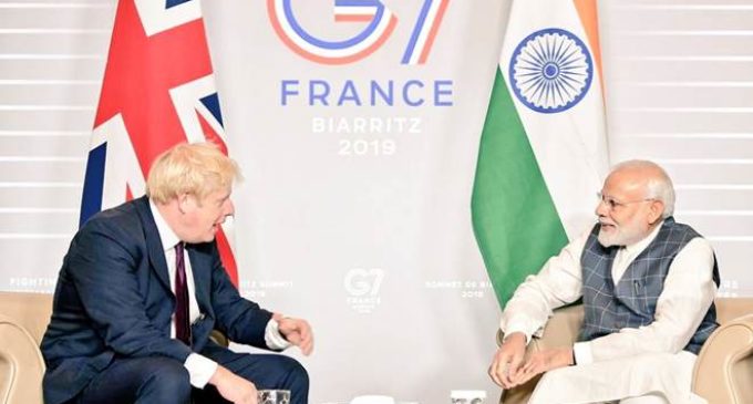 Modi meets Johnson on G7 Summit sidelines, agree to further India-UK bilateral ties