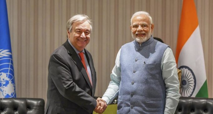 India important actor in climate action, making fantastic efforts in renewable energy: UN chief