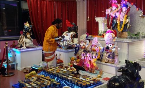 Grand Janmasthami celebration sat Radha Krishna Mandir in Massachusetts