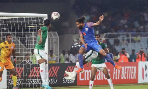 Late Adil Khan strike helps India draw Bangladesh 1-1