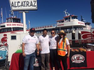 (left), Patrick Swen (second from left) with Red and White Fleet staff