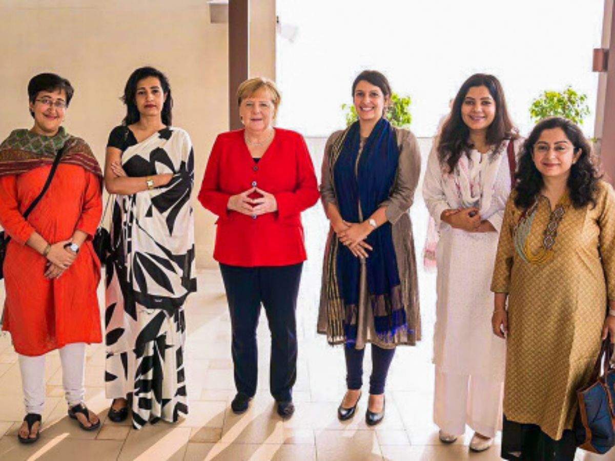 Angela Merkel meets five women including Atishi, Karuna Nundy.