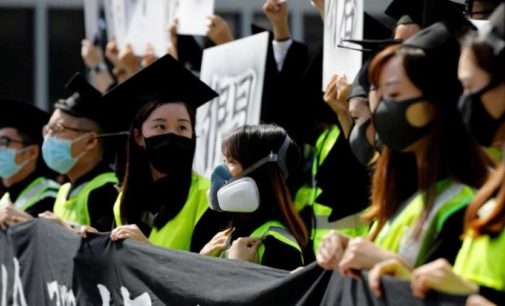 China calls Hong Kong protesters ‘mobsters’ after stabbing