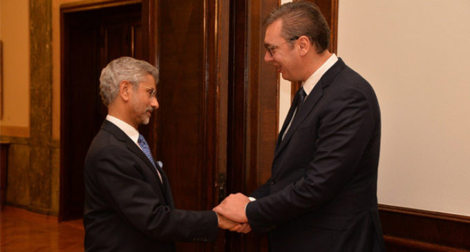 Jaishankar welcomes Serbia’s support on Kashmir issue