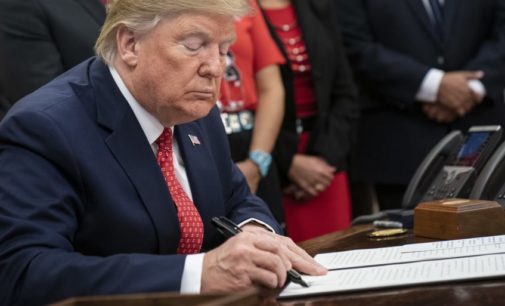 Trump signs bill supporting pro-democracy Hong Kong protesters