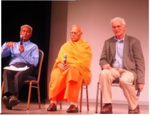 Panel members at the Vedanta Sadas event
