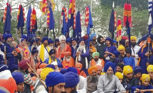 Nihang Singh bodies take out ‘mohalla’ at Sultanpur Lodhi