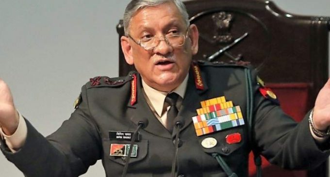 Army Chief criticises those involved in violent protests over CAA: triggers criticism