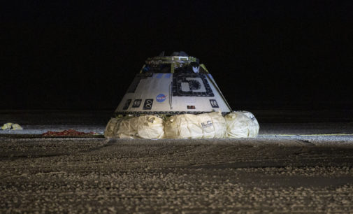 Boeing capsule returns to Earth after aborted space mission