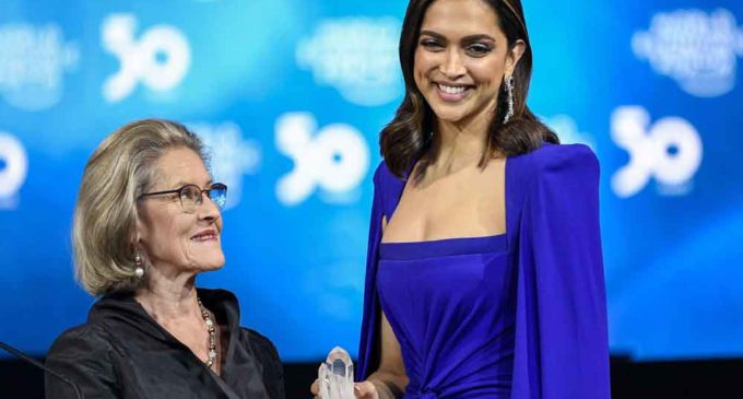 Deepika feted with global honour for mental health awareness drive