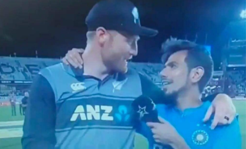 Guptill lets slip Hindi swear word at Chahal on live TV