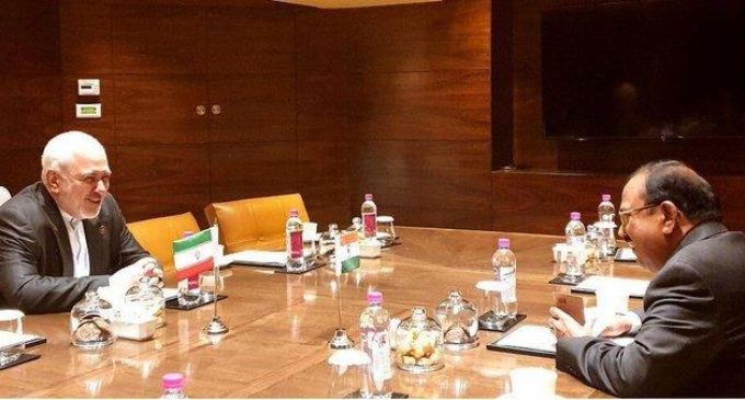 Javad Zarif meets NSA Doval, briefs him on Gulf region situation