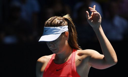 Sharapova ousted in 1st round of Australian Open