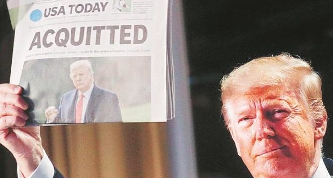 Trump takes impeachment victory lap after ‘terrible ordeal’