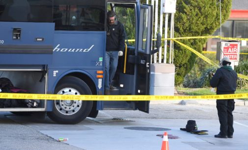 California police: 1 dead, 5 wounded in shooting on bus