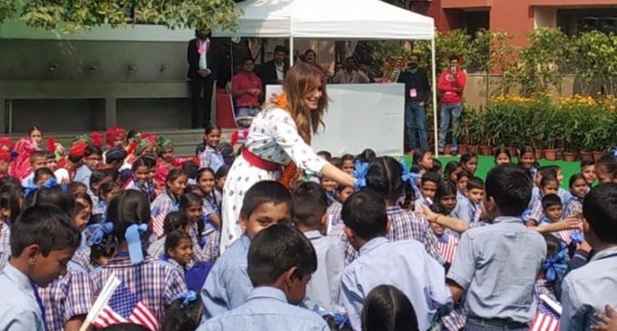 Melania’s date with Delhi school that ‘inspired’ her