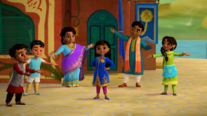 A still from Disney's "Mira, Royal Detective"