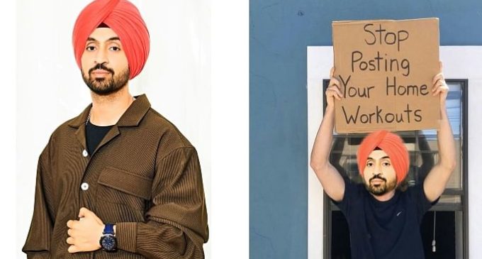 Diljit hilariously requests people to stop posting workout videos amid COVID-19