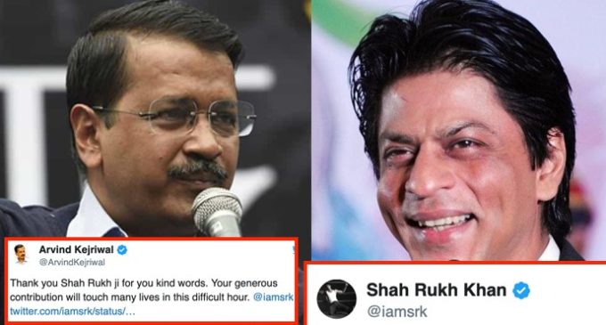 Kejriwal appreciates SRK’s efforts, actor says he’s always there for Delhi