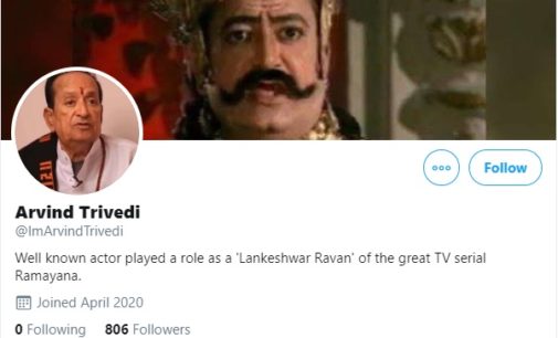 Ramayan’s ‘Ravan’ Arvind Trivedi joins Twitter, gets warm welcome