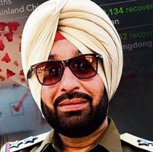 SI Baljinder Singh aka Pamma Malhi, who sang a song for creating public awareness about precautions against Coronavirus