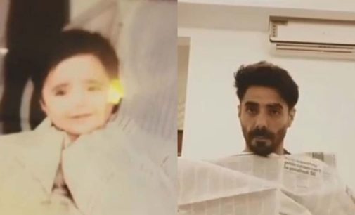 Aparshakti recreates childhood ‘newspaper’ moment