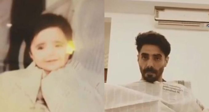 Aparshakti recreates childhood ‘newspaper’ moment