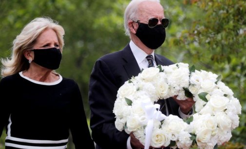 Biden emerges from quarantine on Memorial Day