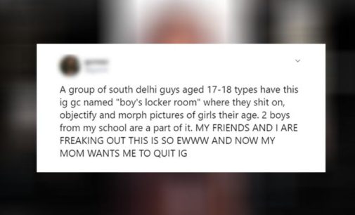 ‘Boys Locker Room’ row: Delhi Police ask Instagram for details of all participants
