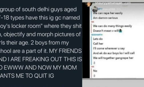 Delhi Police probing ‘Boys Locker Room’ controversy
