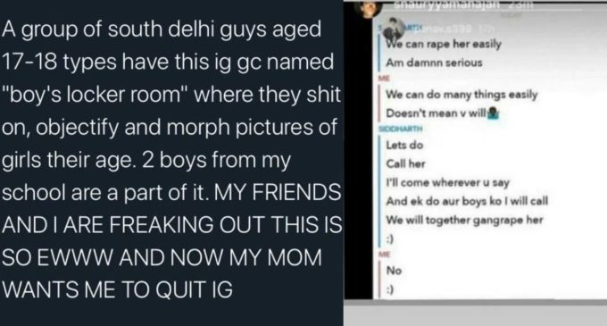 Delhi Police probing ‘Boys Locker Room’ controversy