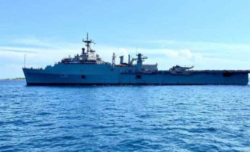 Indian Navy ship reaches Male to evacuate stranded citizens
