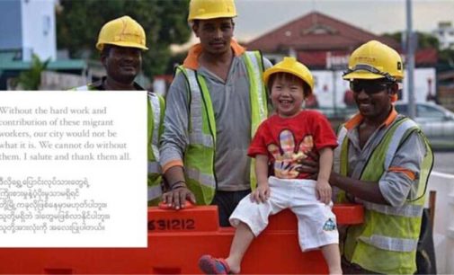 S’pore Minister sends message to migrant workers in Tamil, Bengali