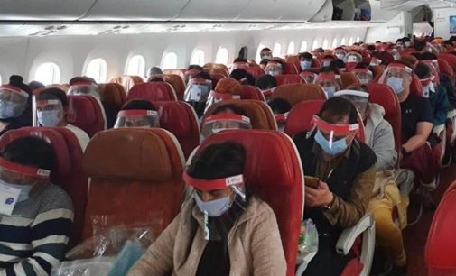 Domestic flight capacity increased to 45%