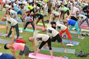 IYD yoga at Levi park 2017