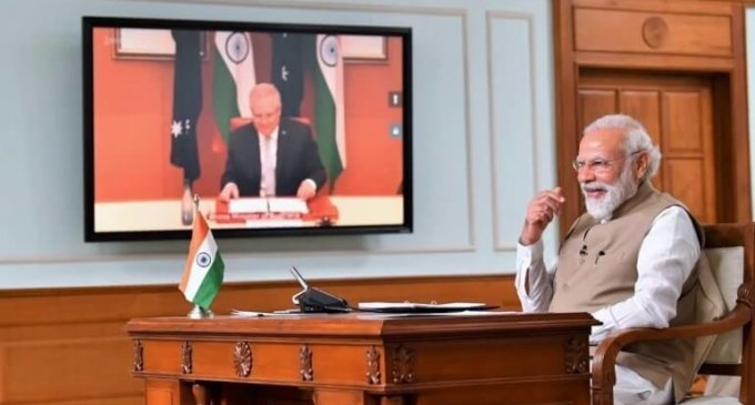 India, Australia sign maritime cooperation in Indo-Pacific region
