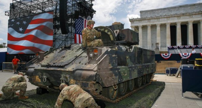 No tanks in Trump’s 4th of July celebration: Report