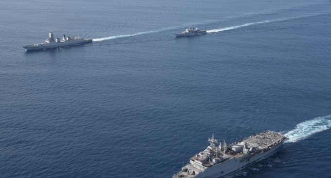 Navy ship brings back 233 stranded Indians from Iran
