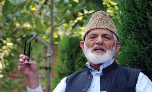 Separatist leader Syed Ali Shah Geelani quits Hurriyat Conference