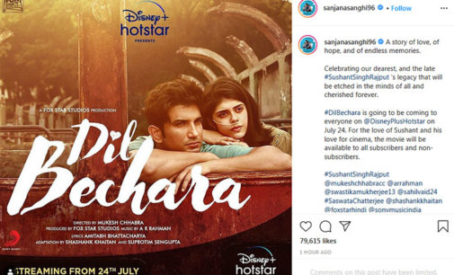 Sushant Singh Rajput’s last film to release digitally