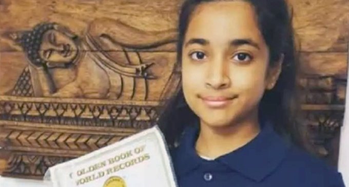 Dubai-based Indian girl breaks yoga world record