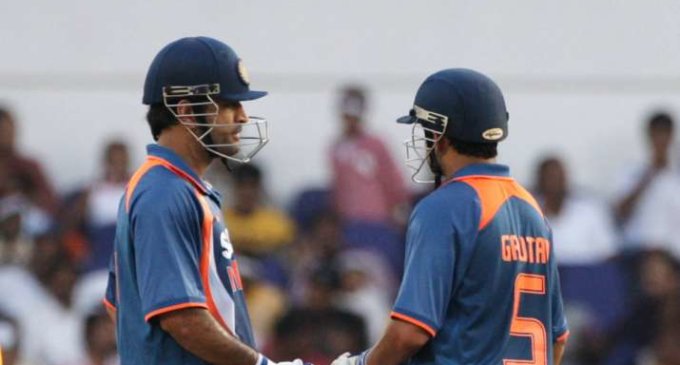 Gambhir recalls his days with Dhoni as a roommate