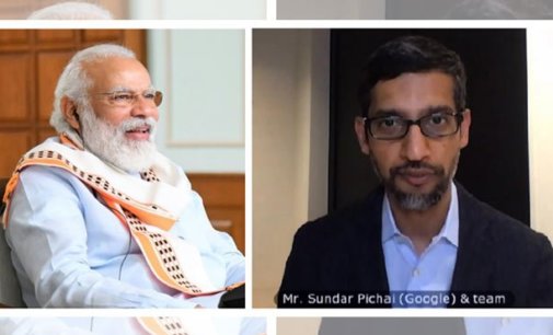 PM Modi interacts with Sundar Pichai on tech, work culture
