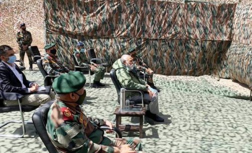 PM reaches Ladakh on a surprise visitÂ