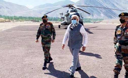 PM visits forward location in Ladakh amid tension with ChinaÂ