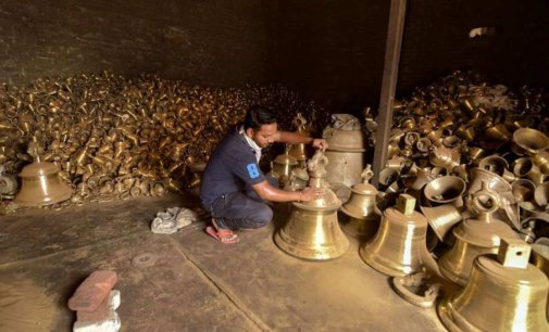 Artisans in Etah make 2,100kg bell for Ram temple