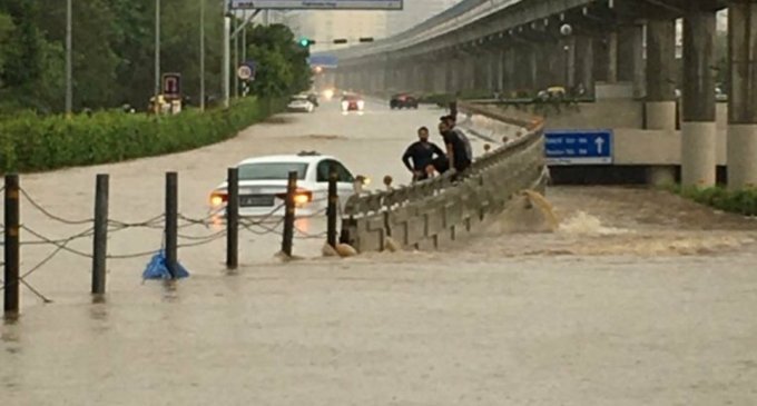 Heavy rain causes waterlogging at key stretches of Gurugram