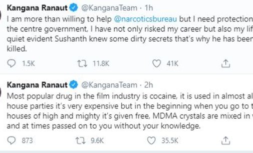 Kangana Ranaut: Most popular drug in the film industry is cocaine