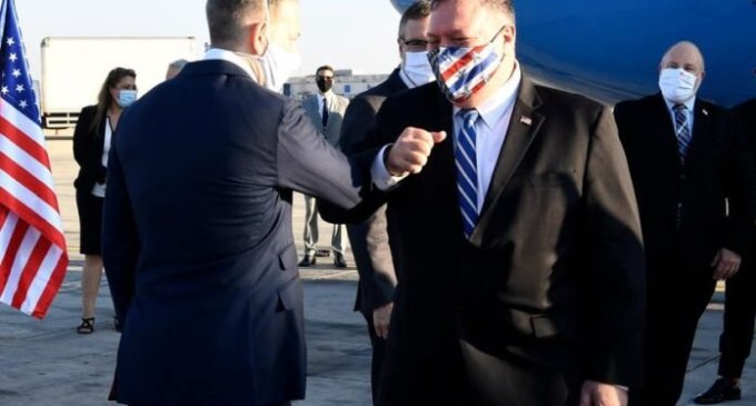 Pompeo arrives in Israel to press Trump’s Mideast peace push